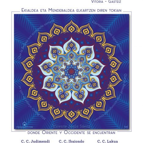 Cartel de la Exposición de Mandalas en Vitoria-Gasteiz