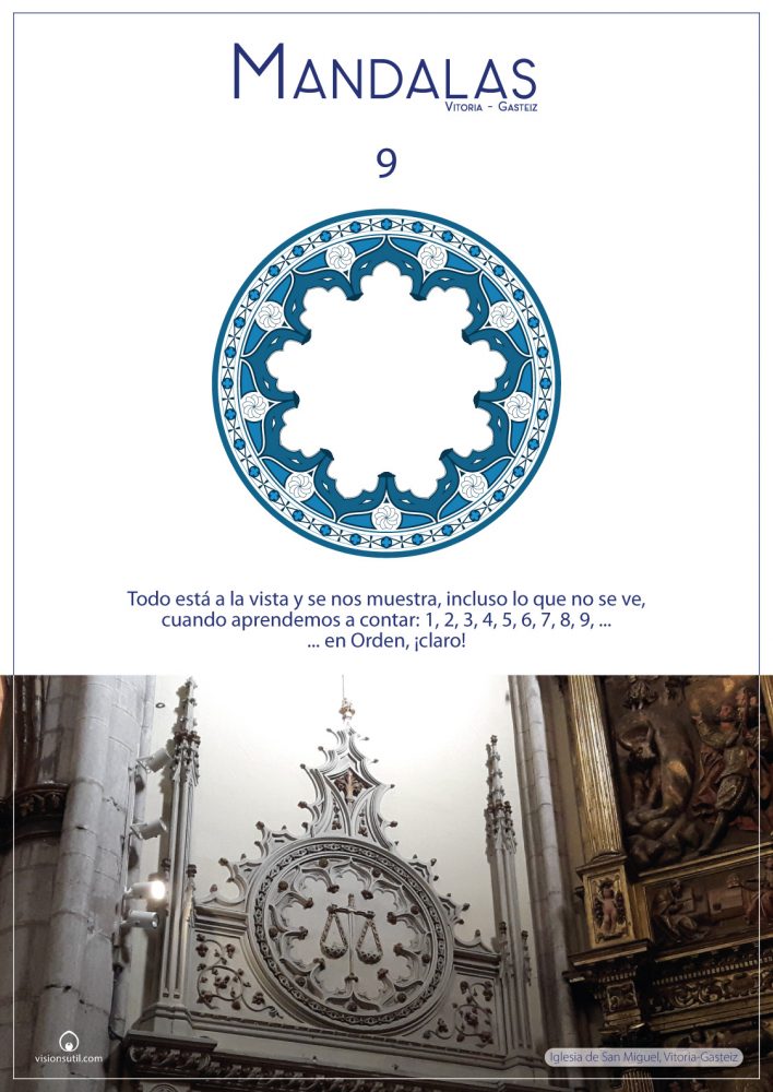 Elemento geométrico decorativo en la Iglesia de San Miguel.