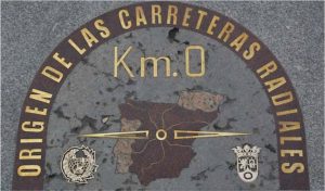 Km 0 de las 6 carreteras nacionales