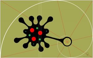 Crop circle y espiral áurea