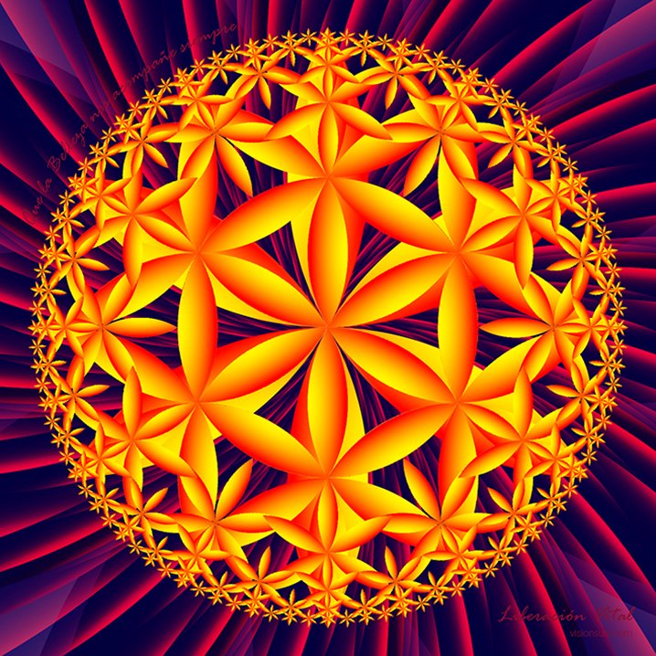 Mandala con el lenguaje de la Geometría y del Color
