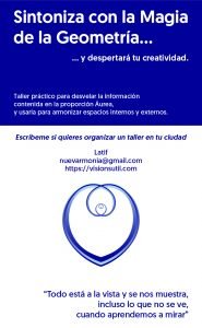Cartel para anunciar el Taller de Geometría