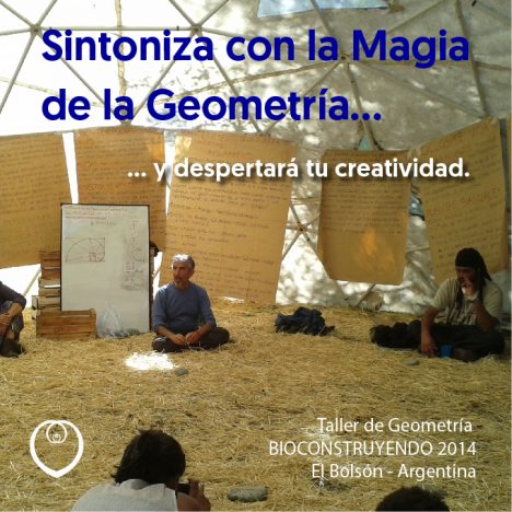 Taller de Geometría en un encuentro de BioConstrucción