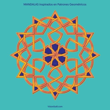 Mandala inspirado en patrones geométricos de VisionSutil