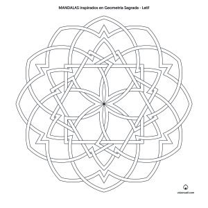 Mandala inspirado en geometría sagrada 1