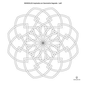 Mandala inspirado en geometría sagrada 3