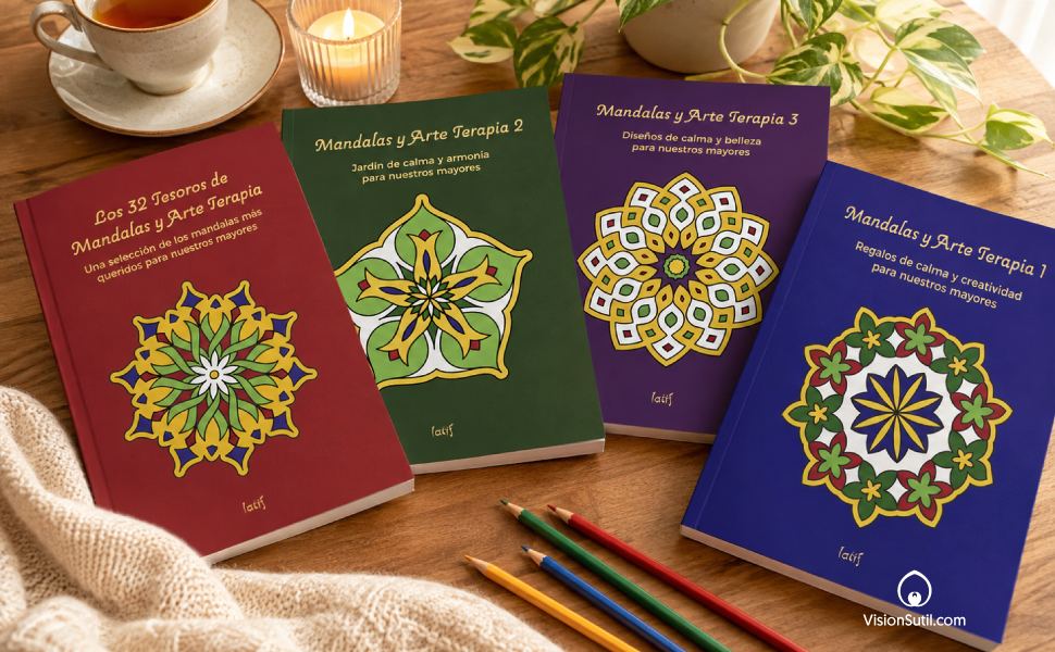 Colección de 4 libros de Mandalas y Arte Terapia
