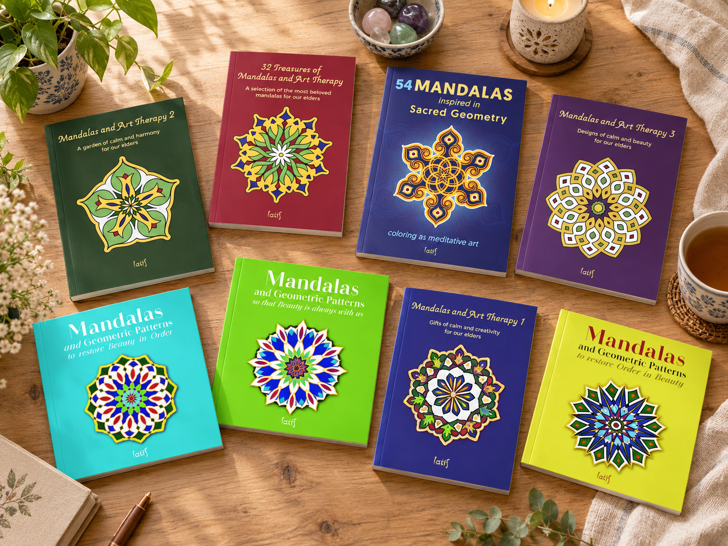Colección de libros de mandalas en inglés
